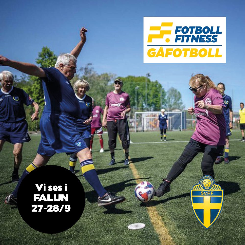 Äldre personer som spelar gå fotboll