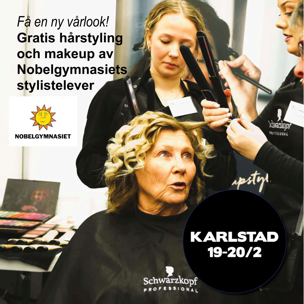 Gratis makeup & hårstyling