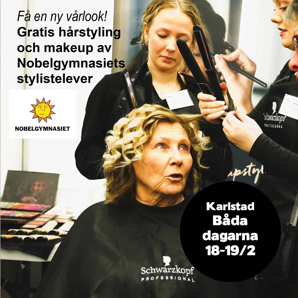 Gratis makeup & hårstyling