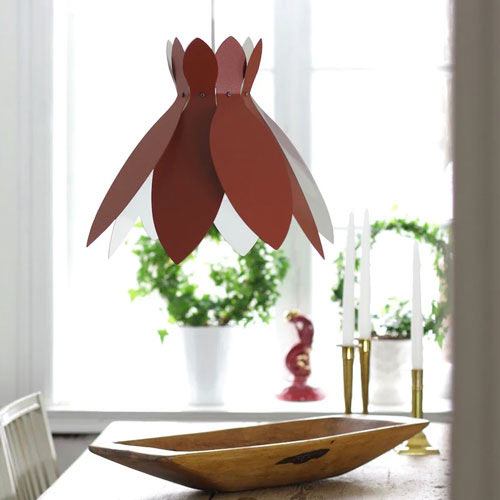 En röd lampa